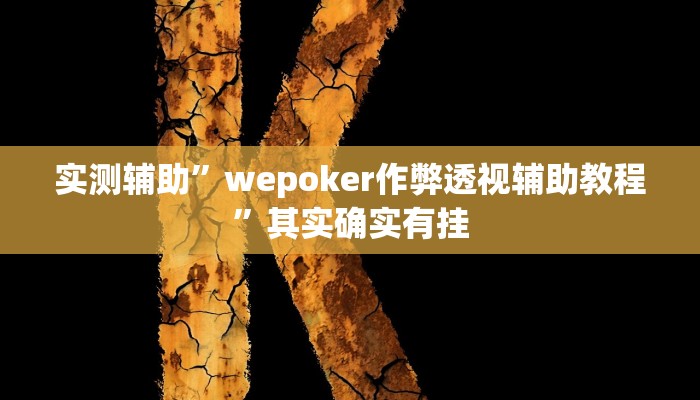 教程辅助!“闽游十三水有挂吗”其实确实有挂