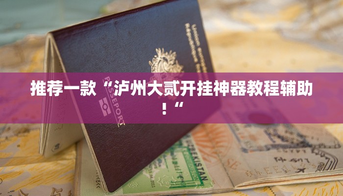 推荐一款“泸州大贰开挂神器教程辅助!“