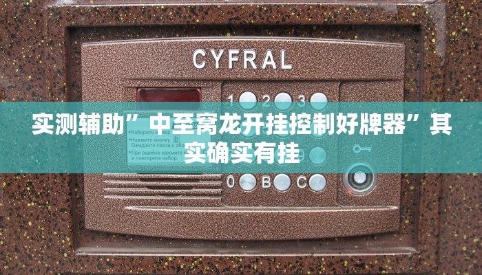 实测辅助”渝都麻将确实真的有挂”其实确实有挂
