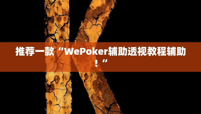 实测辅助”wepoker私人局透视教程”其实确实有挂