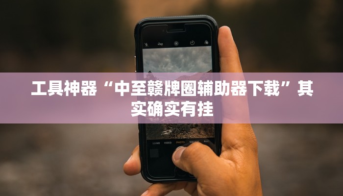 工具神器“中至赣牌圈辅助器下载”其实确实有挂
