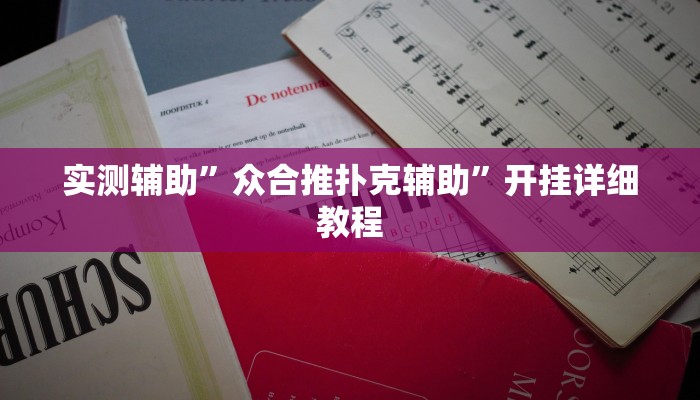 实测辅助”众合推扑克辅助”开挂详细教程