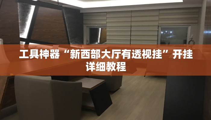 工具神器“新西部大厅有透视挂”开挂详细教程