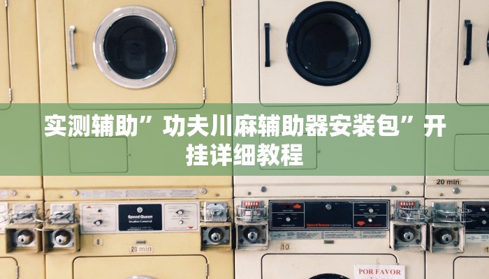 实测辅助”功夫川麻辅助器安装包”开挂详细教程