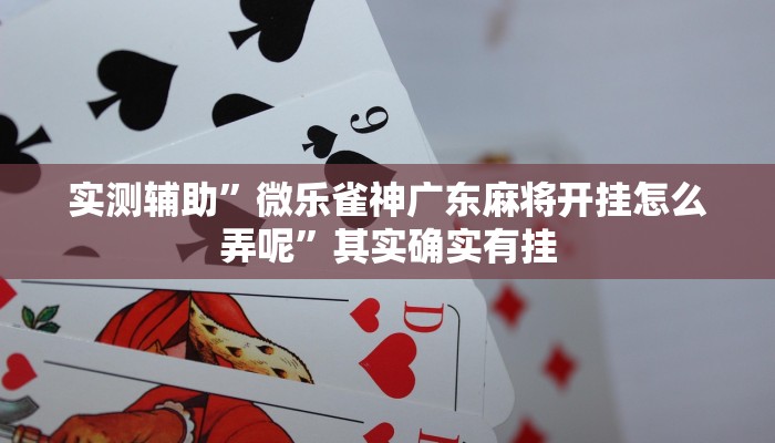 实测辅助”微乐内蒙麻将开挂神器”开挂详细教程