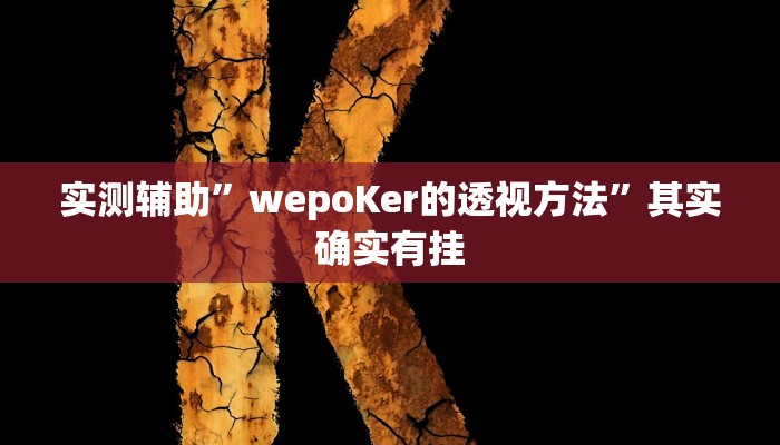 实测辅助”HHPoKer透 视挂开挂教程”其实确实有挂