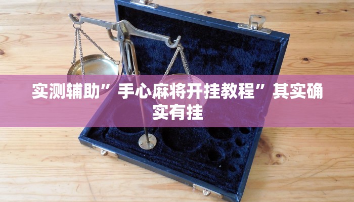 实测辅助”兴动海满麻将确实真的有挂”其实确实有挂