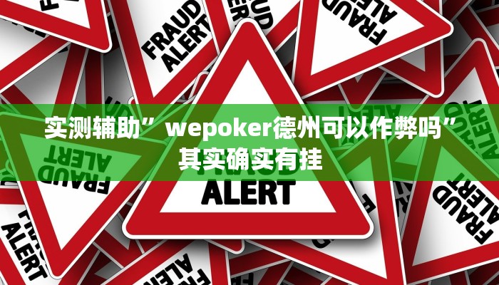 实测辅助”wepoker德州可以作弊吗”其实确实有挂