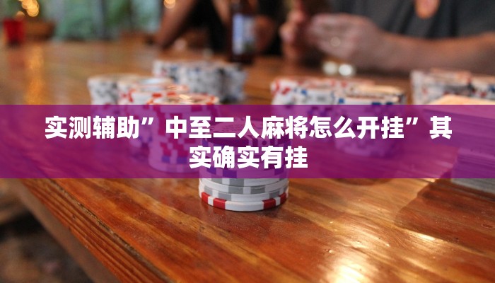 实测辅助”中至二人麻将怎么开挂”其实确实有挂
