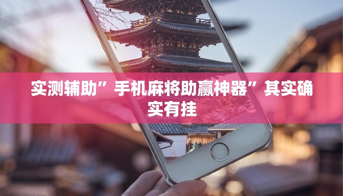 实测辅助”手机麻将助赢神器”其实确实有挂
