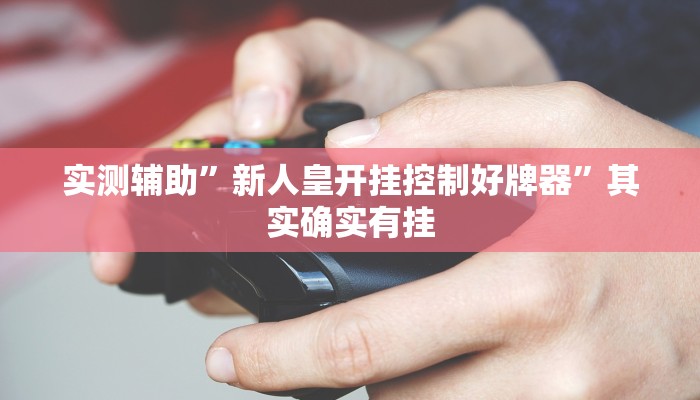 实测辅助”新人皇开挂控制好牌器”其实确实有挂