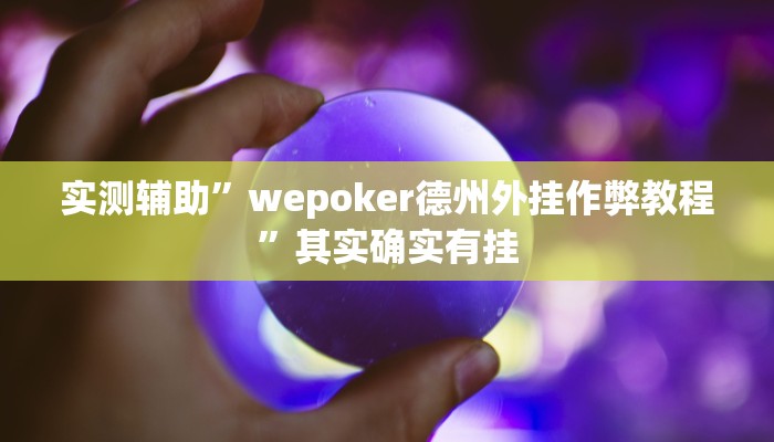 实测辅助”impoker开挂辅”(原来确实是有挂)