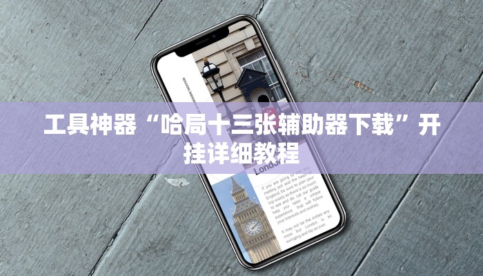 工具神器“哈局十三张辅助器下载”开挂详细教程