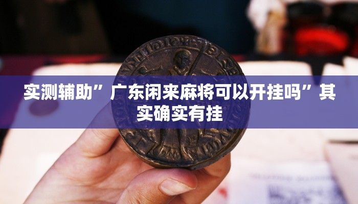 实测辅助”广东闲来麻将可以开挂吗”其实确实有挂