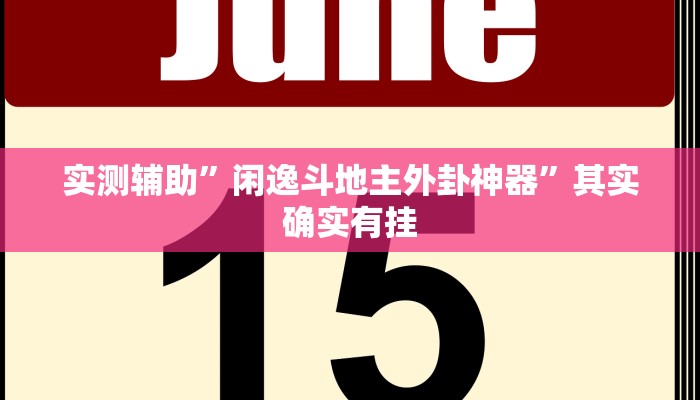 实测辅助”闲逸斗地主外卦神器”其实确实有挂
