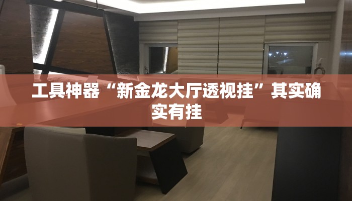 工具神器“新金龙大厅透视挂”其实确实有挂