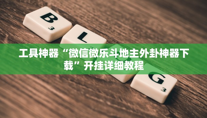 工具神器“微信微乐斗地主外卦神器下载”开挂详细教程