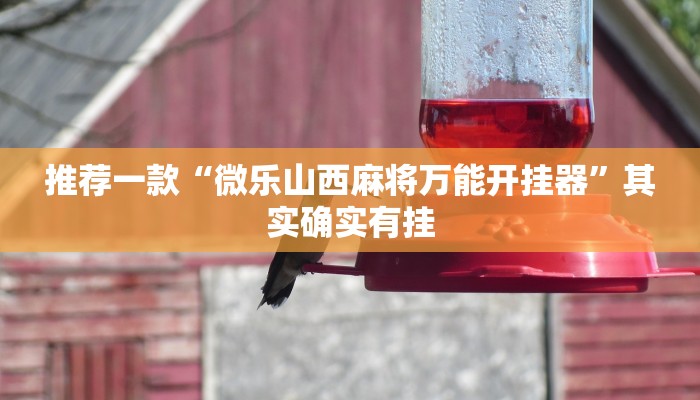 推荐一款“微乐山西麻将万能开挂器”其实确实有挂