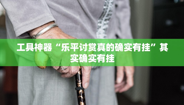 工具神器“乐平讨赏真的确实有挂”其实确实有挂