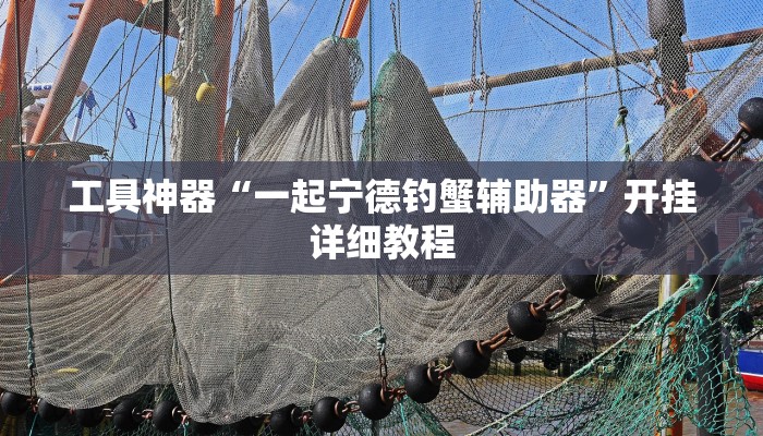 工具神器“一起宁德钓蟹辅助器”开挂详细教程