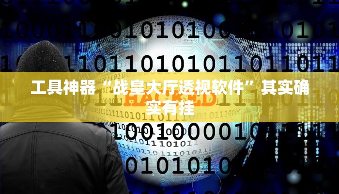 工具神器“战皇大厅透视软件”其实确实有挂