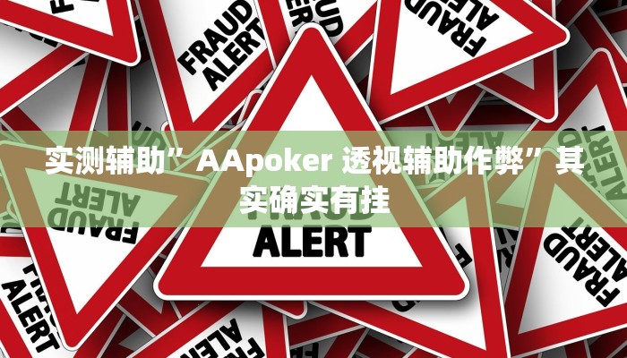 实测辅助”AApoker 透视辅助作弊”其实确实有挂