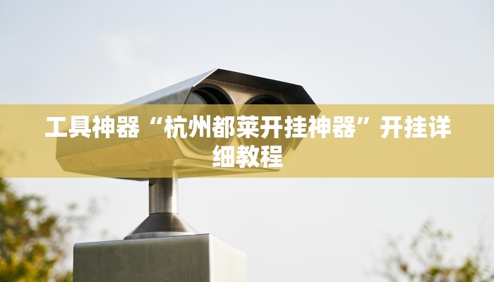 工具神器“杭州都莱开挂神器”开挂详细教程