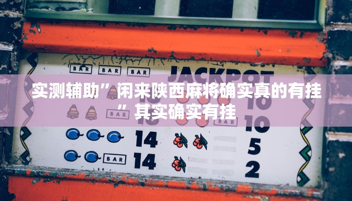 实测辅助”闲来陕西麻将确实真的有挂”其实确实有挂
