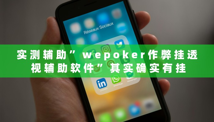 实 测 辅 助 ” w e p o k e r 作 弊 挂 透 视 辅 助 软 件 ” 其 实 确 实 有 挂