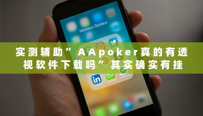 实 测 辅 助 ” A A p o k e r 真 的 有 透 视 软 件 下 载 吗 ” 其 实 确 实 有 挂