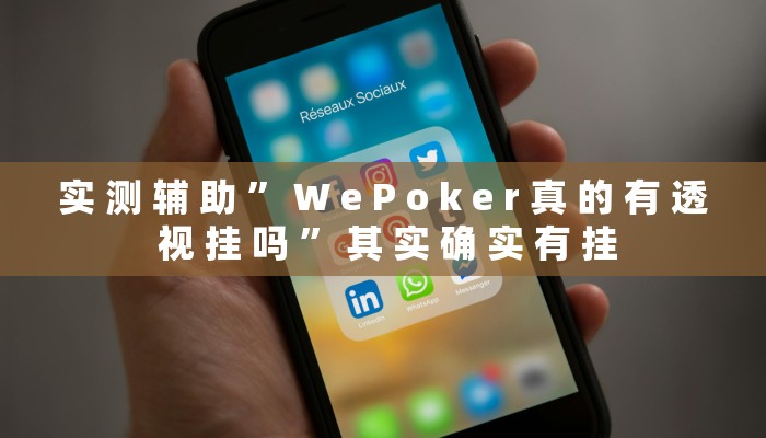 实 测 辅 助 ” W e P o k e r 真 的 有 透 视 挂 吗 ” 其 实 确 实 有 挂