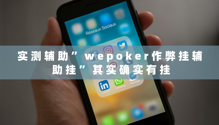 实 测 辅 助 ” w e p o k e r 作 弊 挂 辅 助 挂 ” 其 实 确 实 有 挂