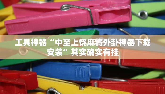 工具神器“中至上饶麻将外卦神器下载安装”其实确实有挂