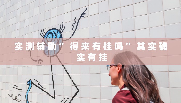 实 测 辅 助 ” 得 来 有 挂 吗 ” 其 实 确 实 有 挂