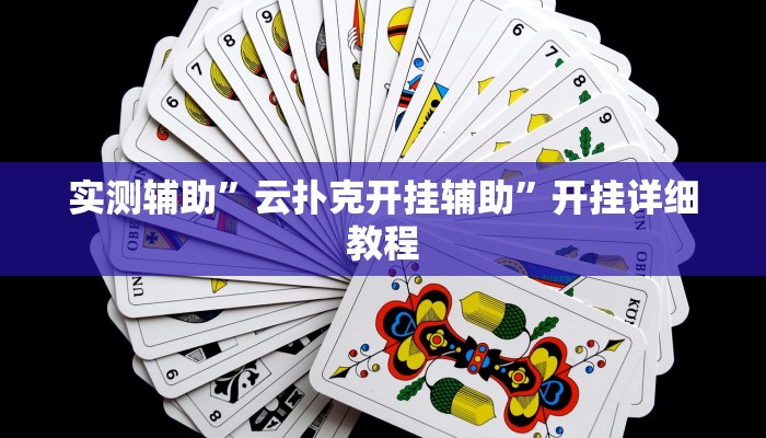 实测辅助”云扑克开挂辅助”开挂详细教程