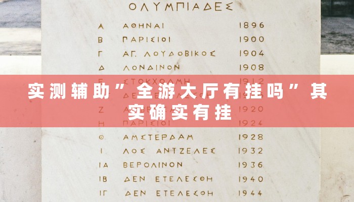 实 测 辅 助 ” 全 游 大 厅 有 挂 吗 ” 其 实 确 实 有 挂