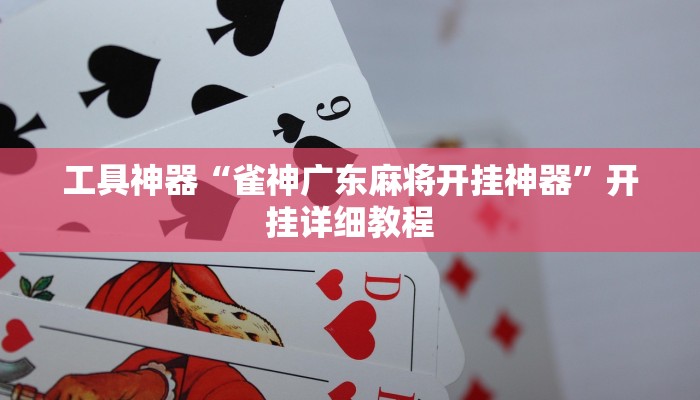 工具神器“雀神广东麻将开挂神器”开挂详细教程