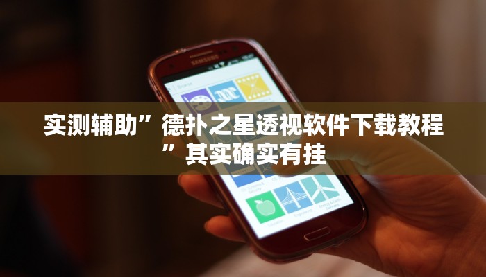 实测辅助”德扑之星透视软件下载教程”其实确实有挂