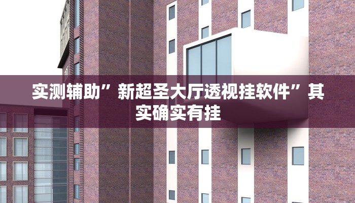 实测辅助”新超圣大厅透视挂软件”其实确实有挂
