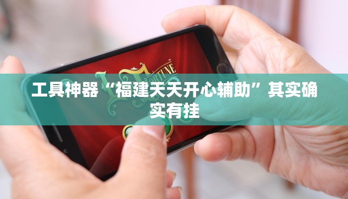 工具神器“福建天天开心辅助”其实确实有挂
