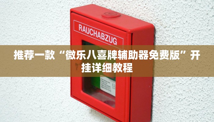 推荐一款“微乐八喜牌辅助器免费版”开挂详细教程