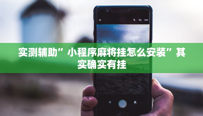 实测辅助”小程序麻将挂怎么安装”其实确实有挂