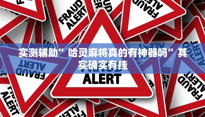 实测辅助”哈灵麻将真的有神器吗”其实确实有挂