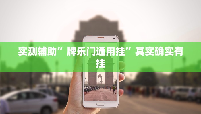 实测辅助”牌乐门通用挂”其实确实有挂