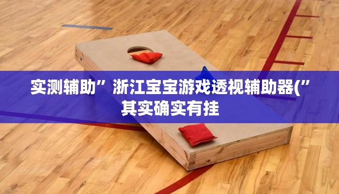 实测辅助”浙江宝宝游戏透视辅助器(”其实确实有挂