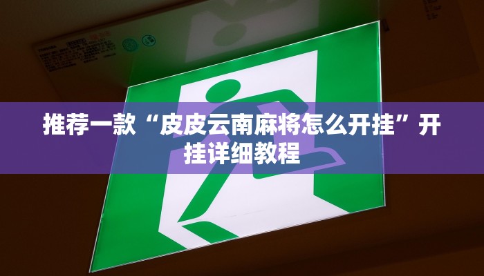 推荐一款“皮皮云南麻将怎么开挂”开挂详细教程
