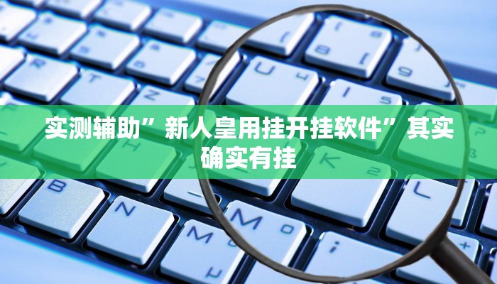 实测辅助”新人皇用挂开挂软件”其实确实有挂