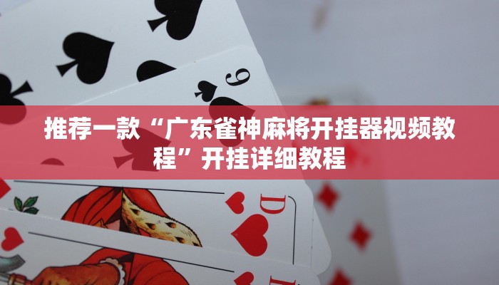 推荐一款“广东雀神麻将开挂器视频教程”开挂详细教程