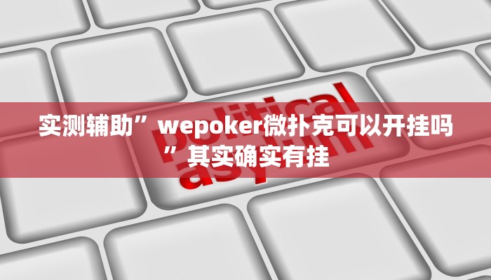 实测辅助”德州扑克辅助怎么开挂”其实确实有挂