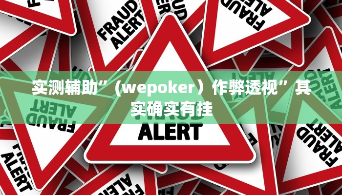 实测辅助”(wepoker）作弊透视”其实确实有挂